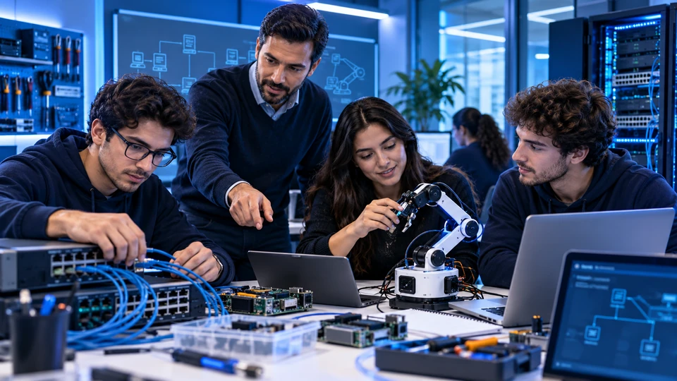 Laboratorio práctico de redes, robótica y herramientas IT